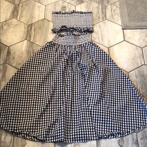 Zara 2 piece set/ tube top and skirt
